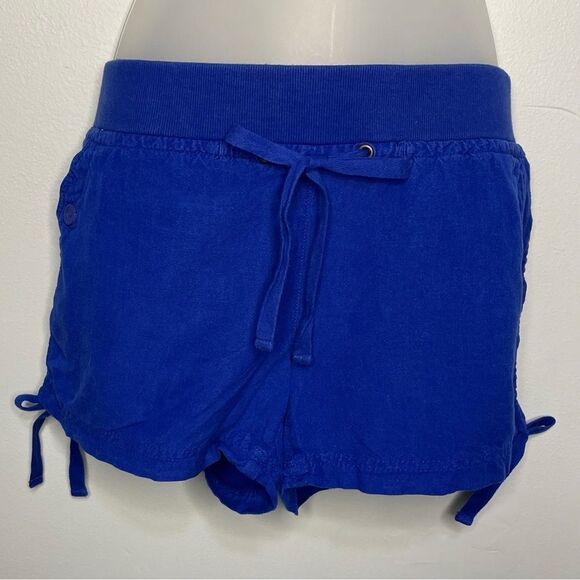 Candies Juniors Elastic Waist Linen Blend Shorts, Size 11 - Picture 2 of 14